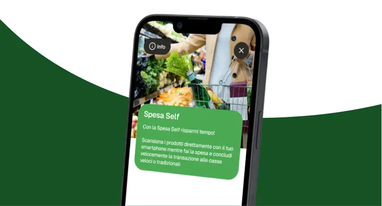 Spesa Self sull’app