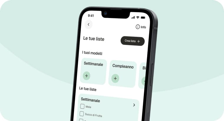Lista della spesa in app