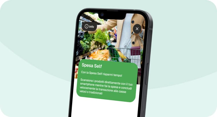 Spesa Self sull'app