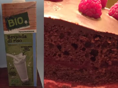 Torta cuorleggero lamponi e cioccolato