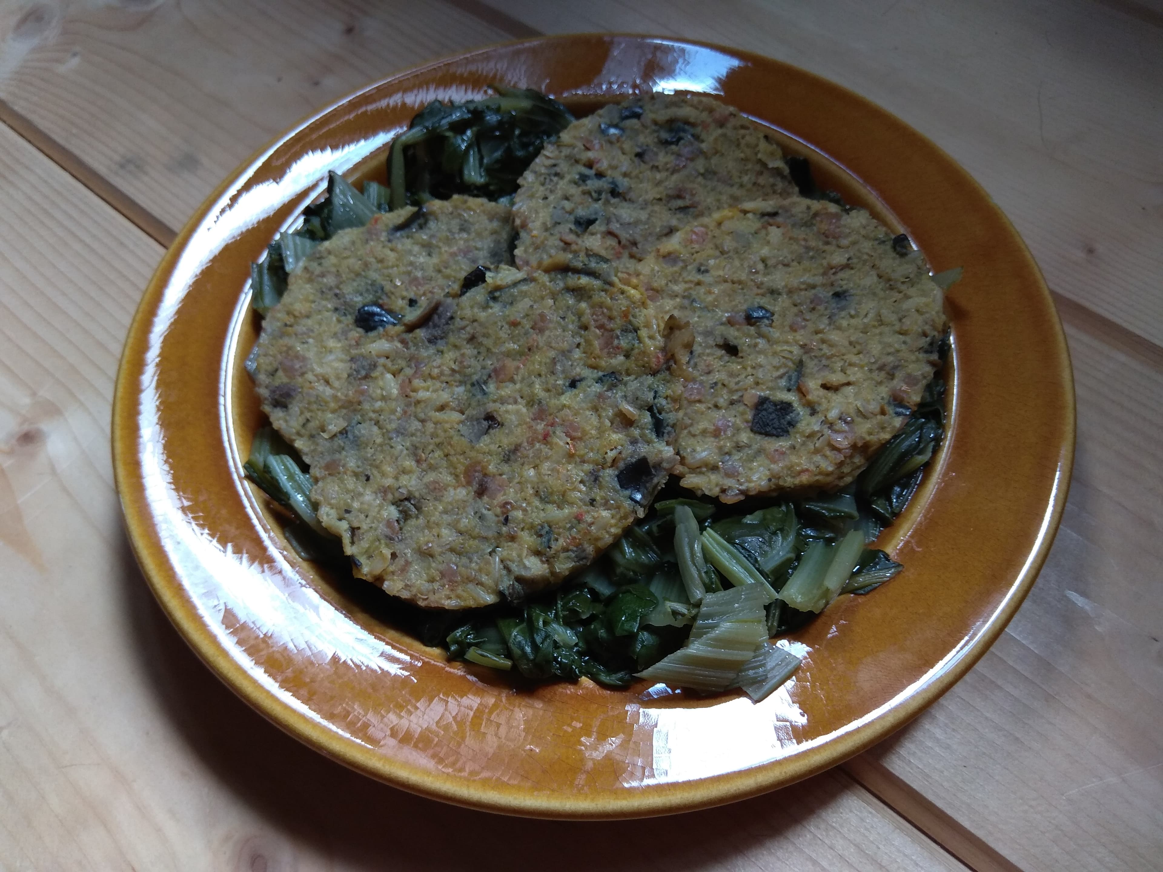 Hamburger melanzane e lenticchie