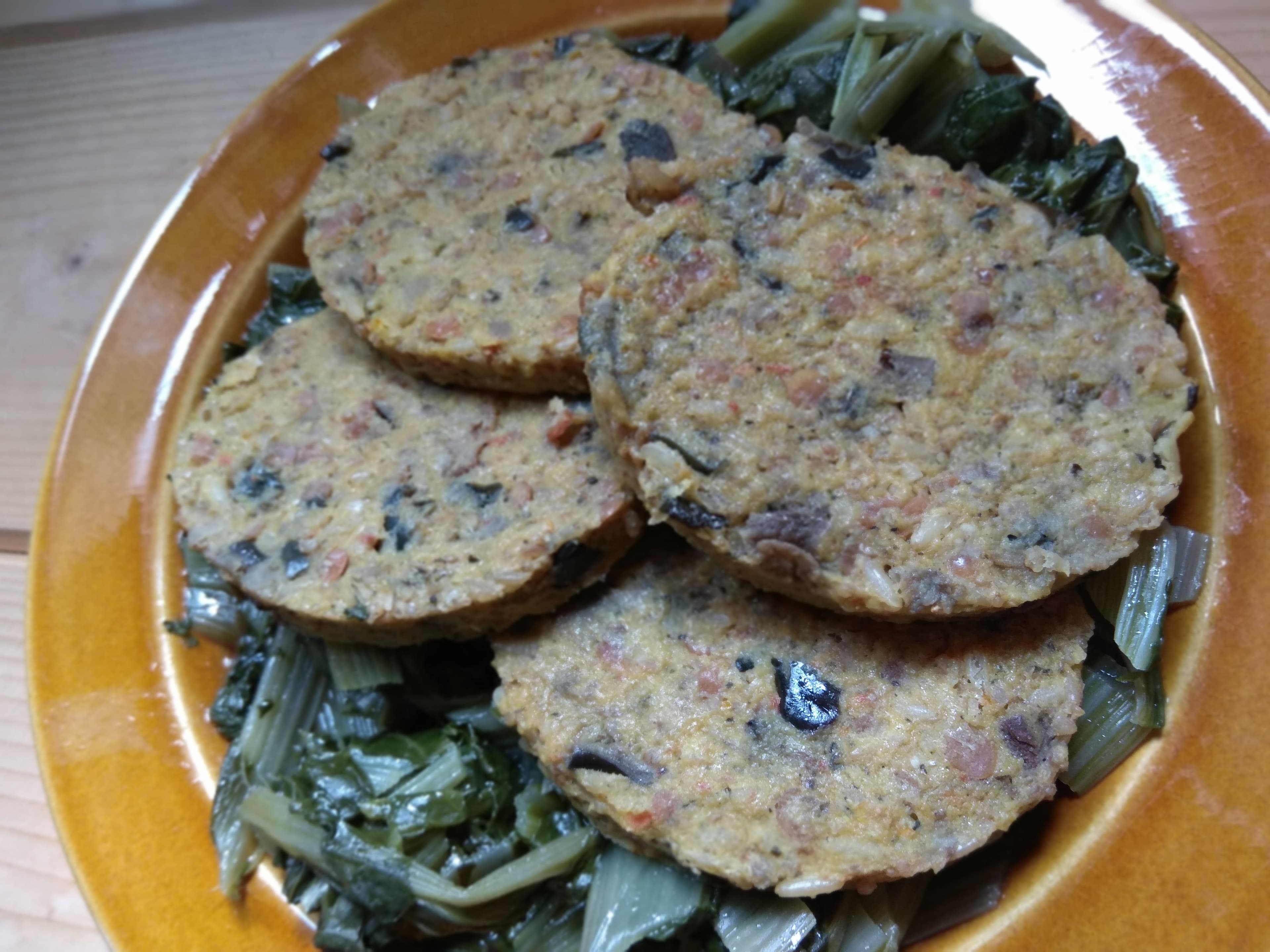 Hamburger melanzane e lenticchie