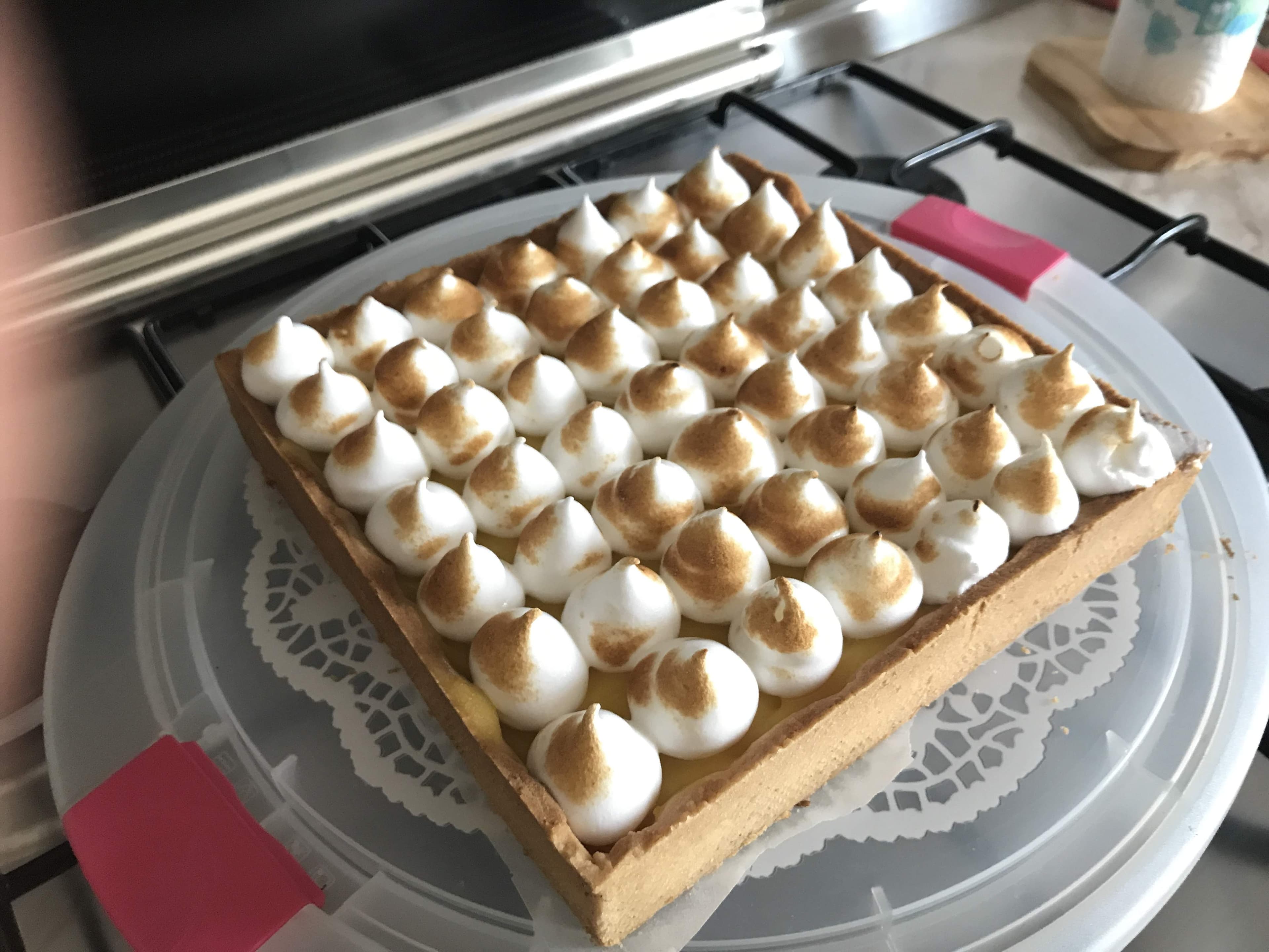 Crostata con lemon curd e meringa all'italiana