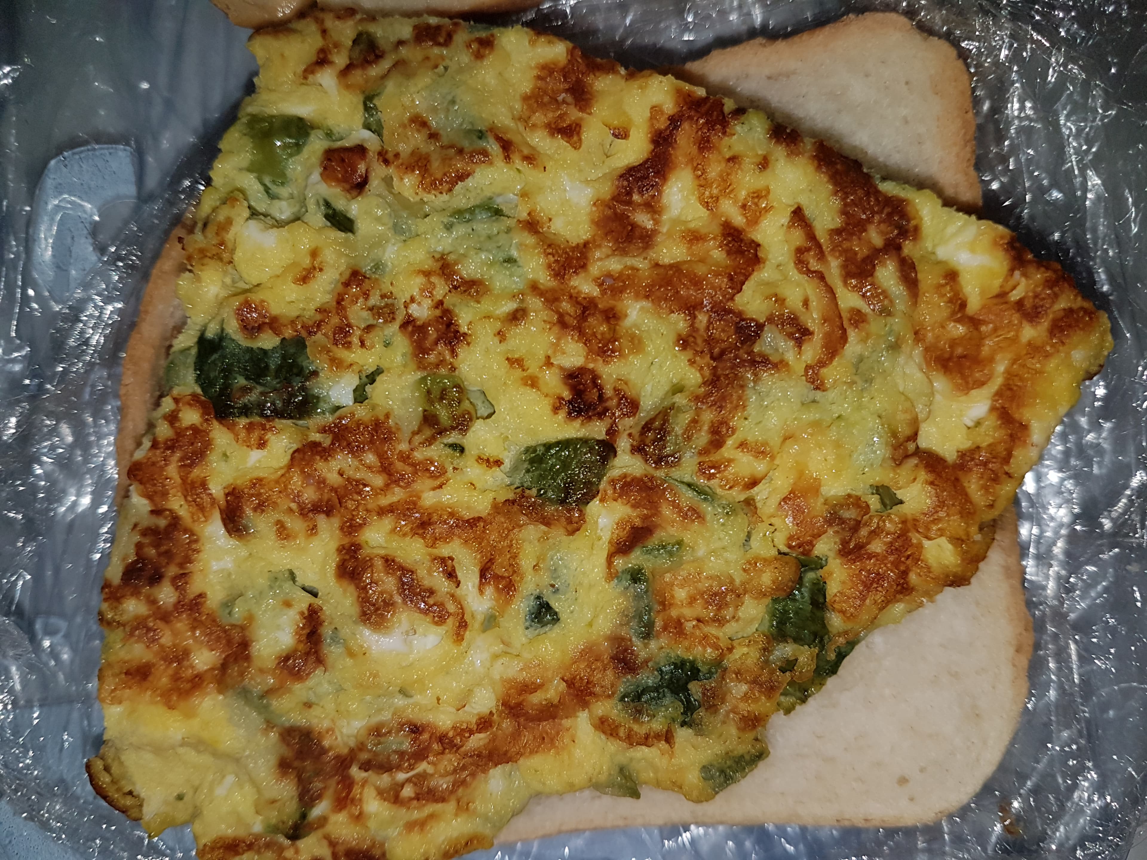 Frittata con basilico