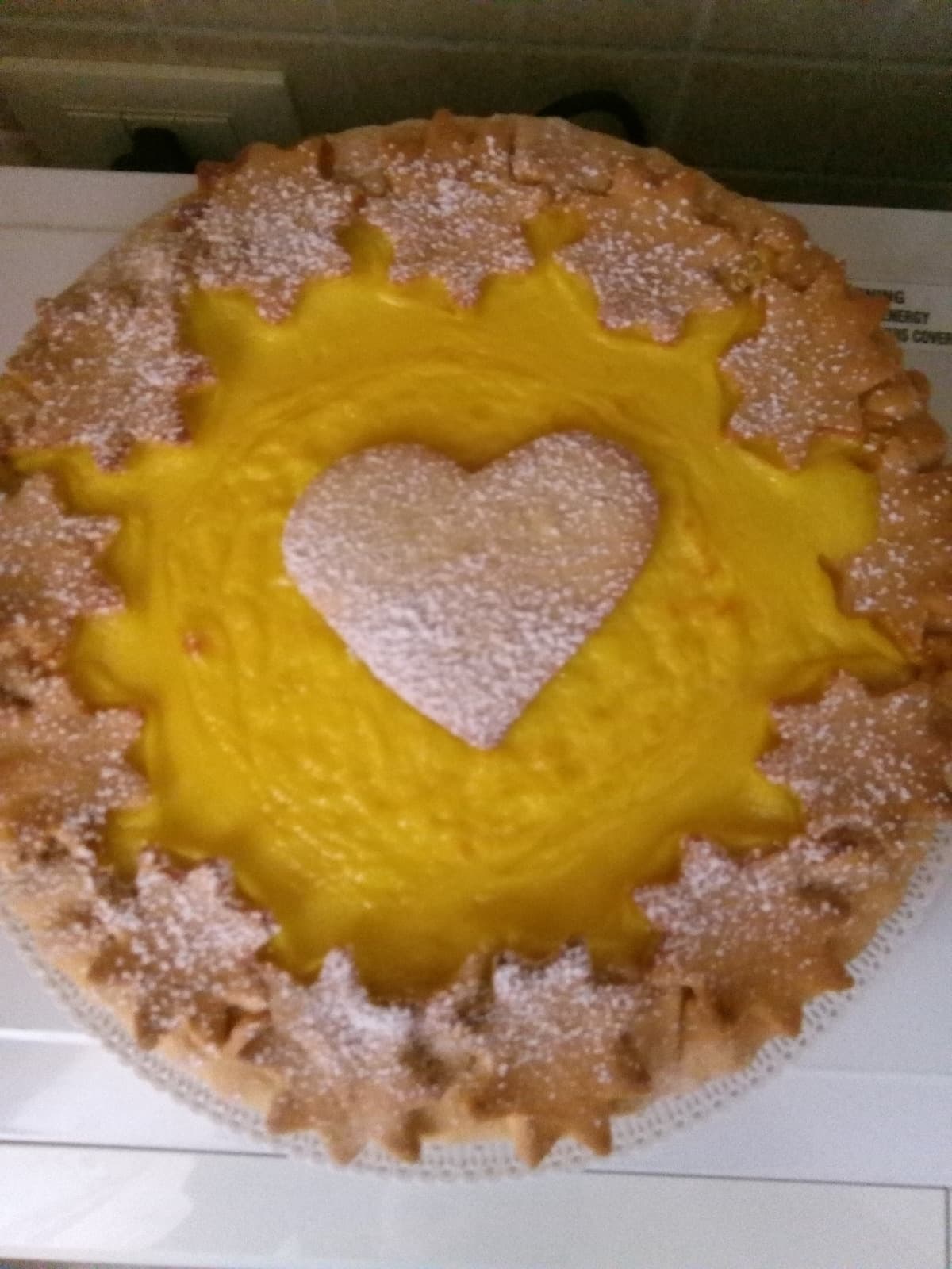 Crostata senza burro alla crema