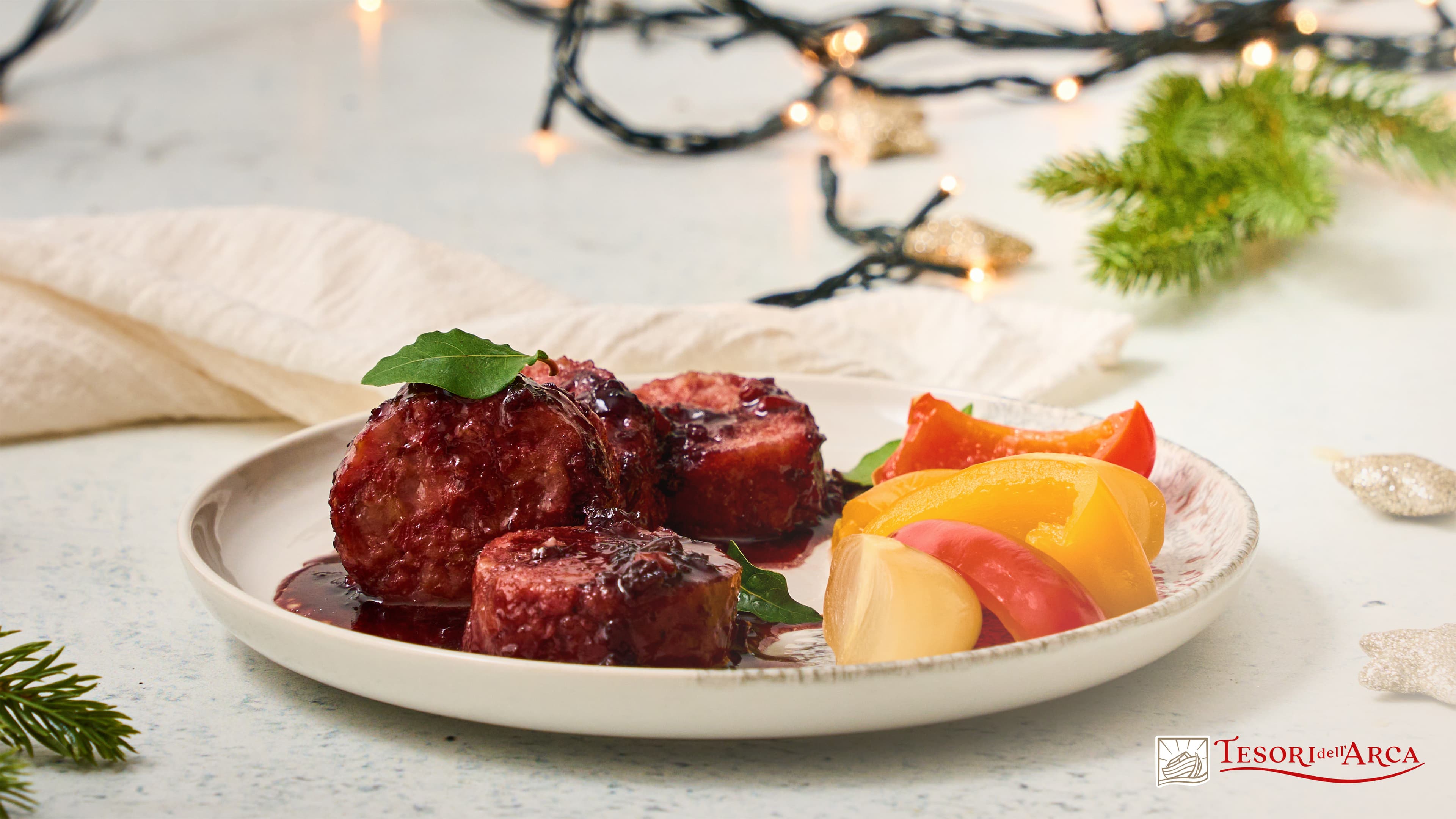 Cotechino al Lambrusco con sapori dell’orto