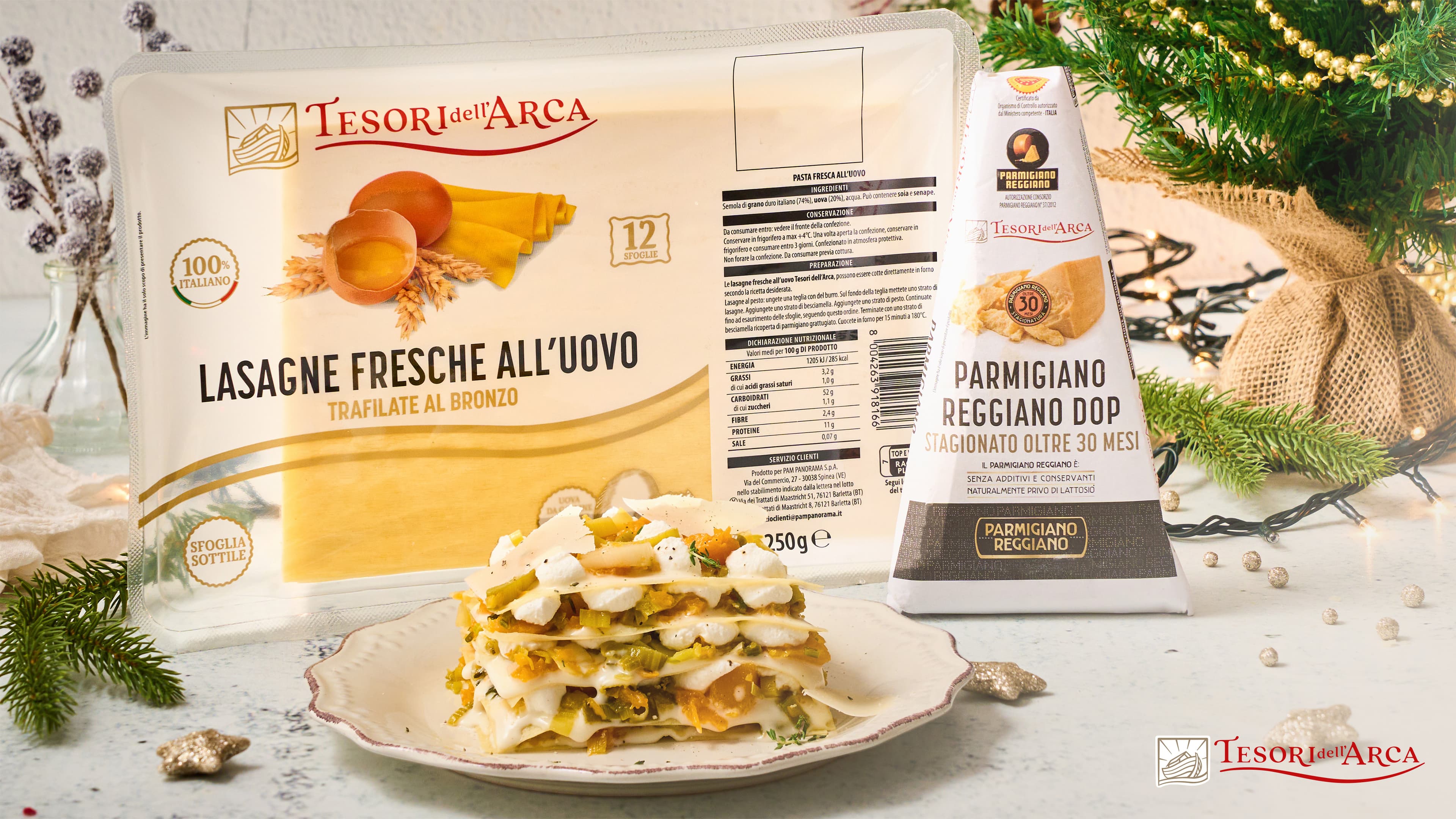 Lasagne di zucca, porri e Parmigiano Reggiano