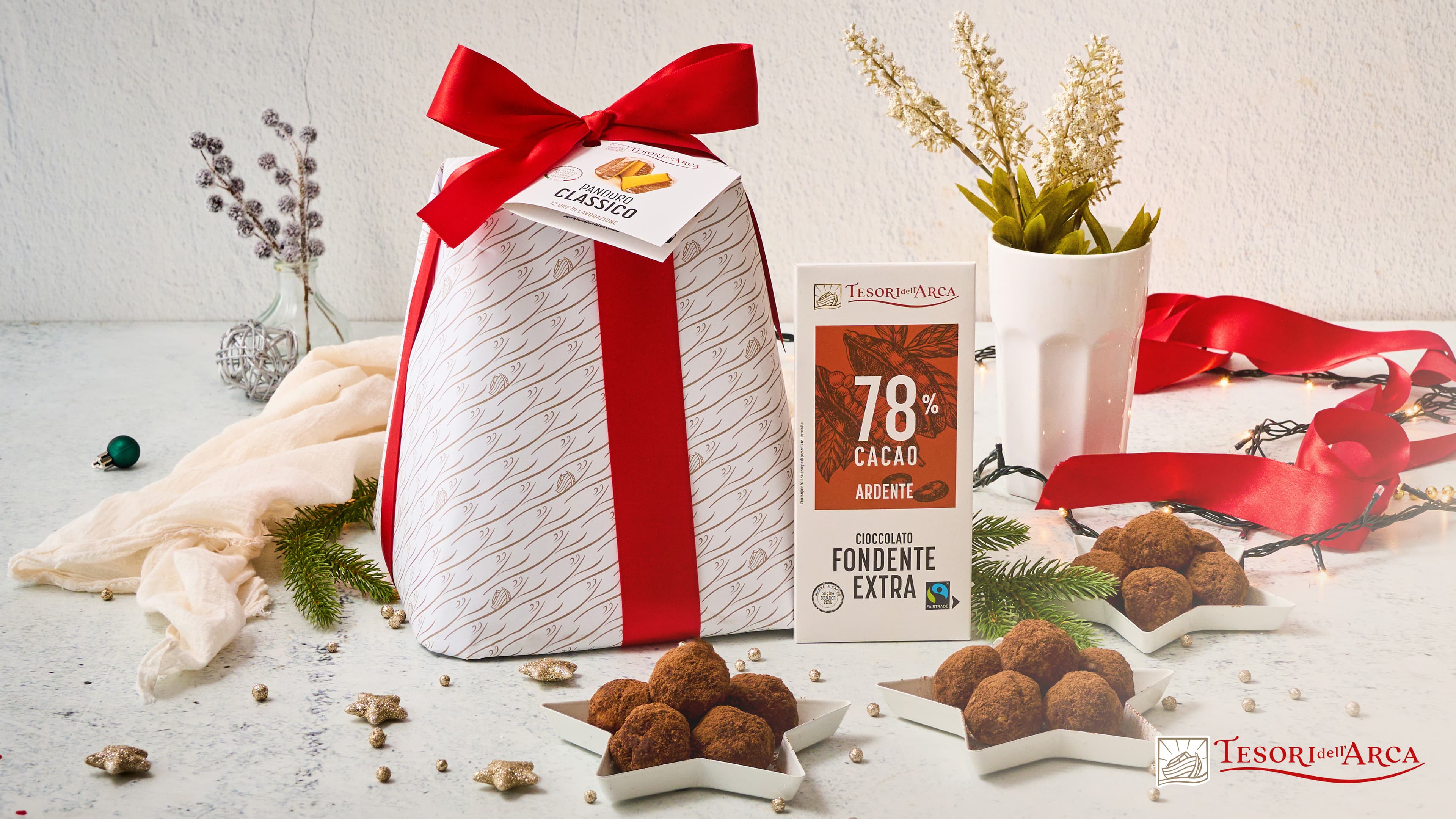 Tartufini tiramisù con pandoro e cioccolato fondente