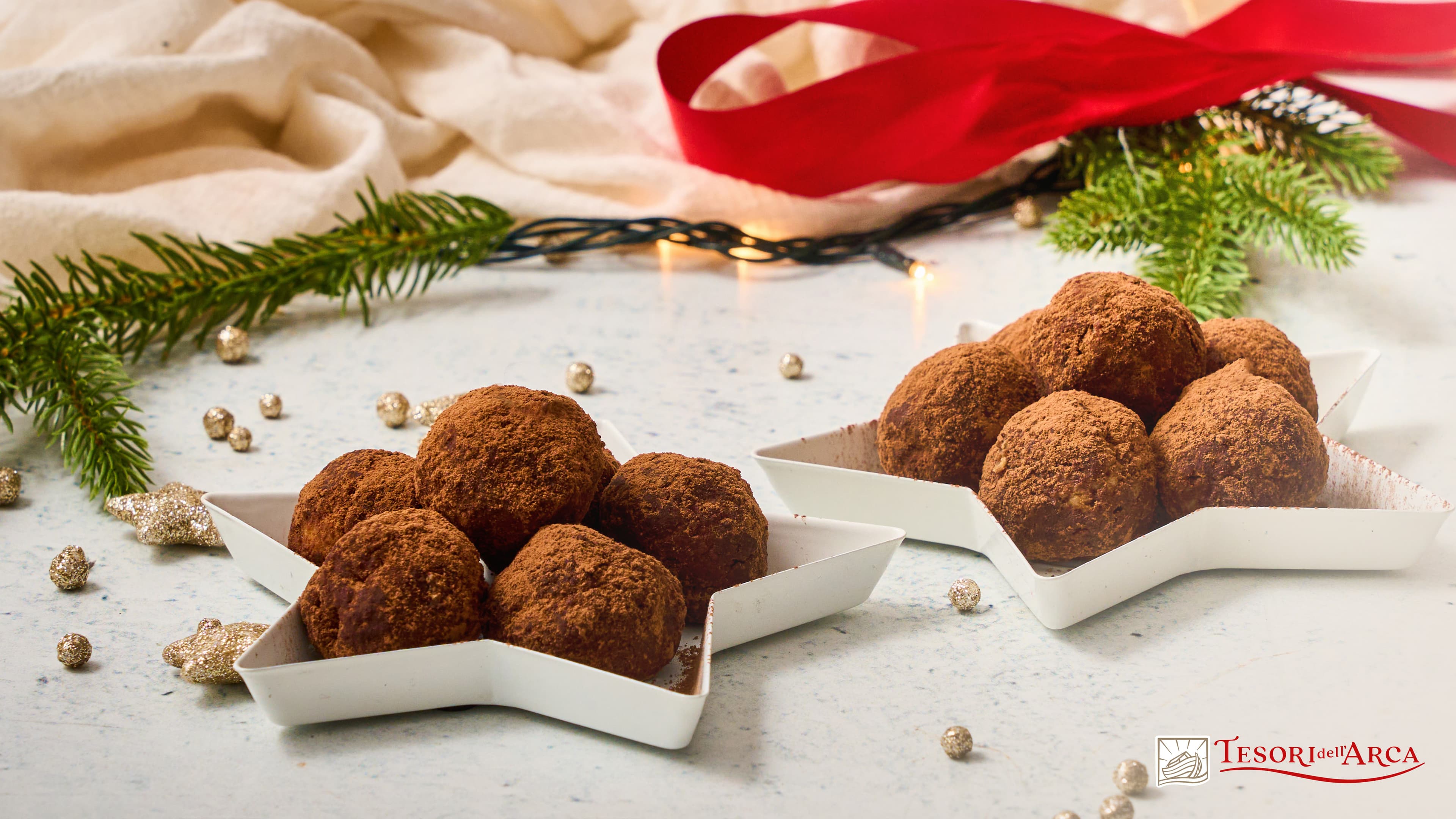 Tartufini tiramisù con pandoro e cioccolato fondente