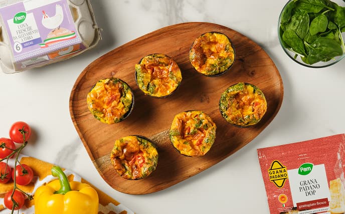 Mini frittatine colorate