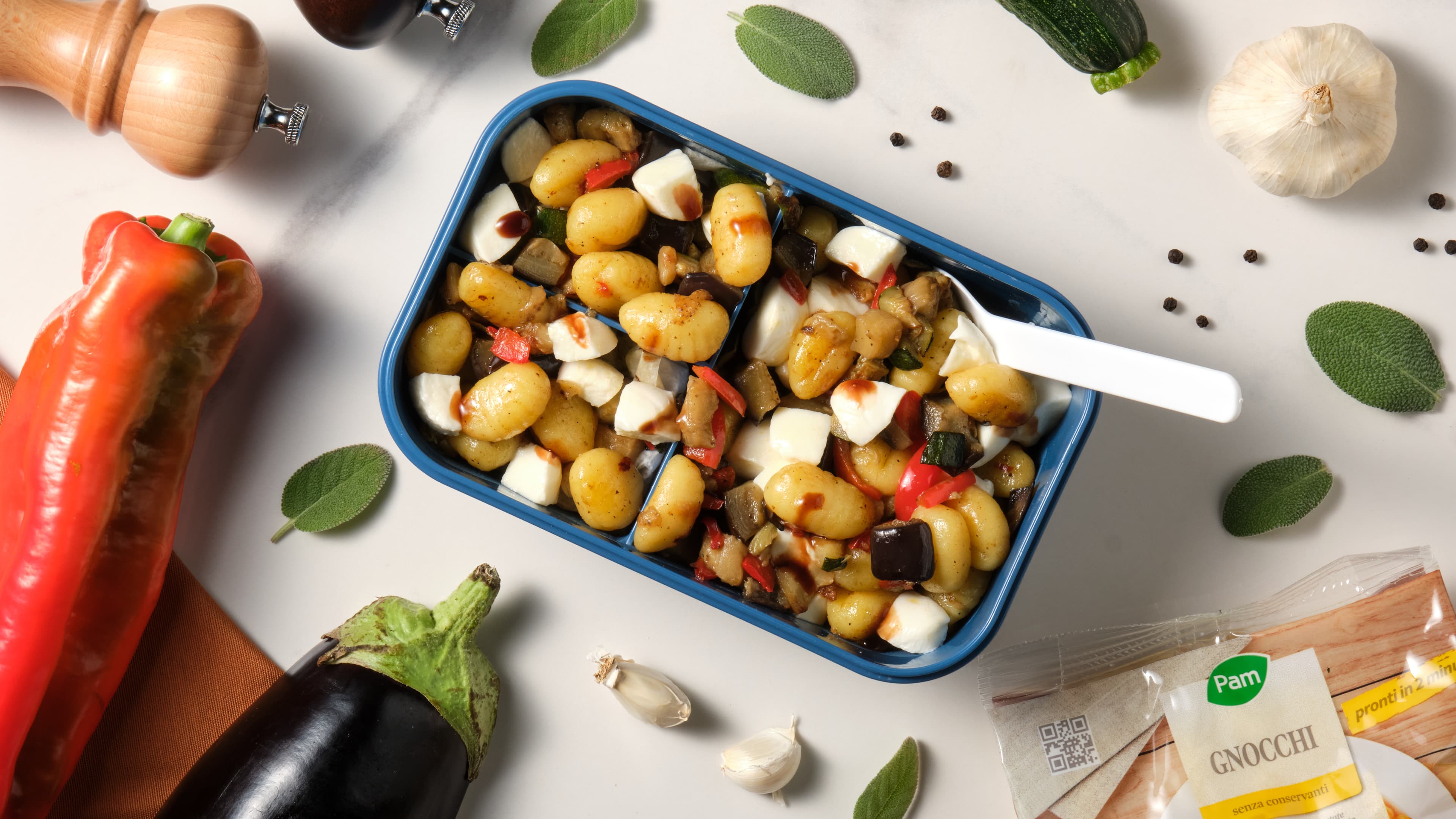 Gnocchetti croccanti alle erbe e verdure