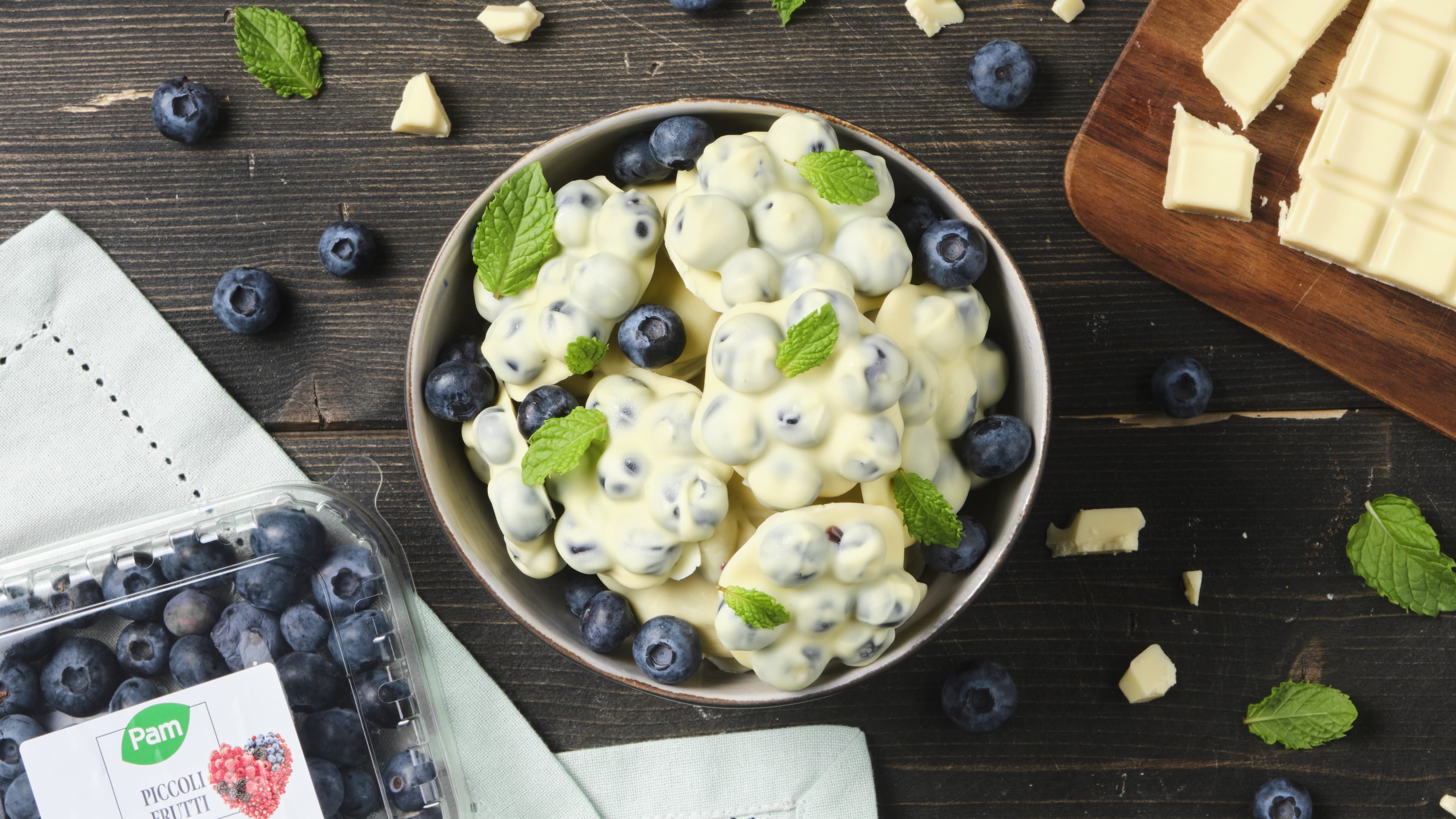 Mirtilli al cioccolato bianco