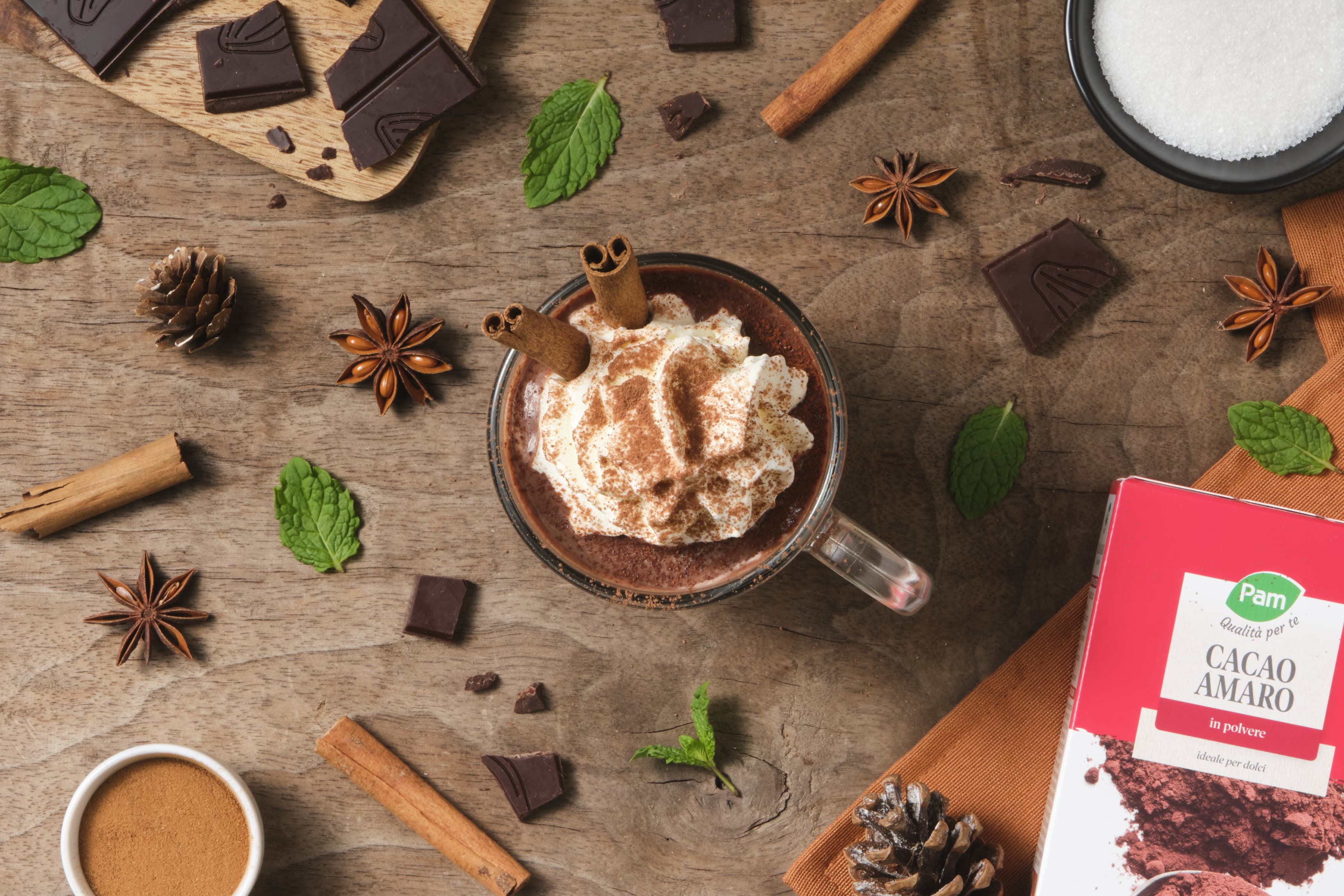 Cioccolata calda con panna