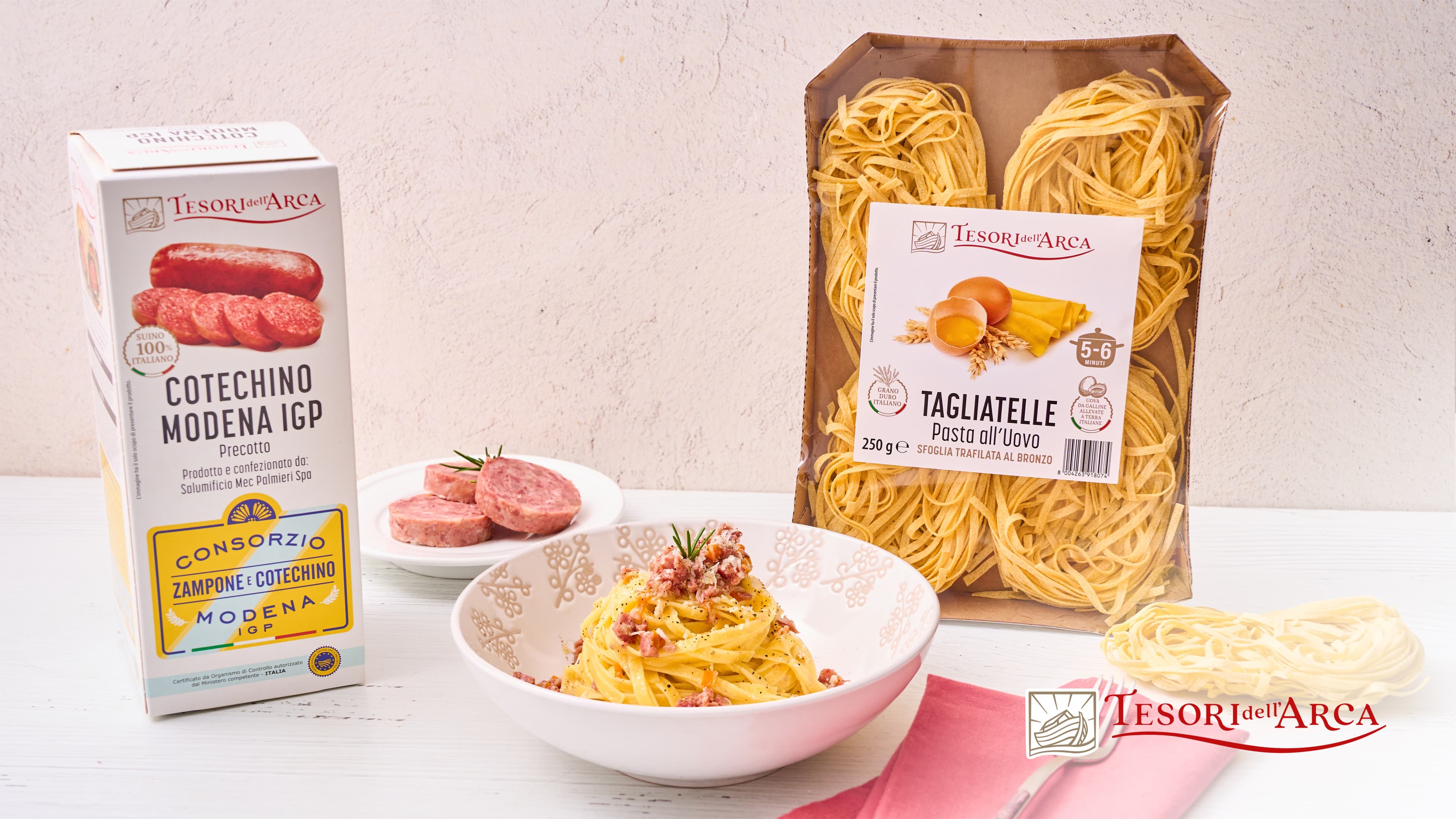 Tagliatelle al ragù di cotechino