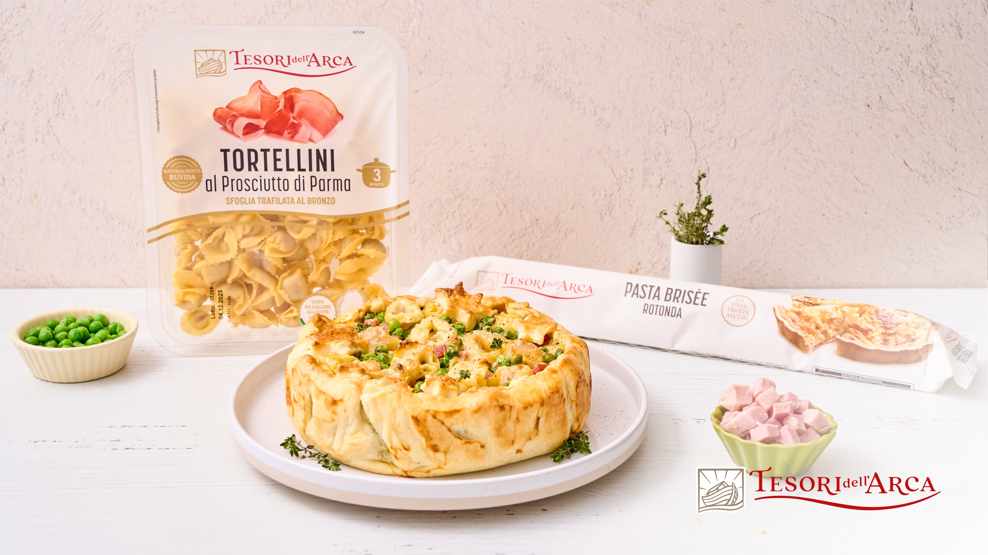 Timballo di tortellini in crosta