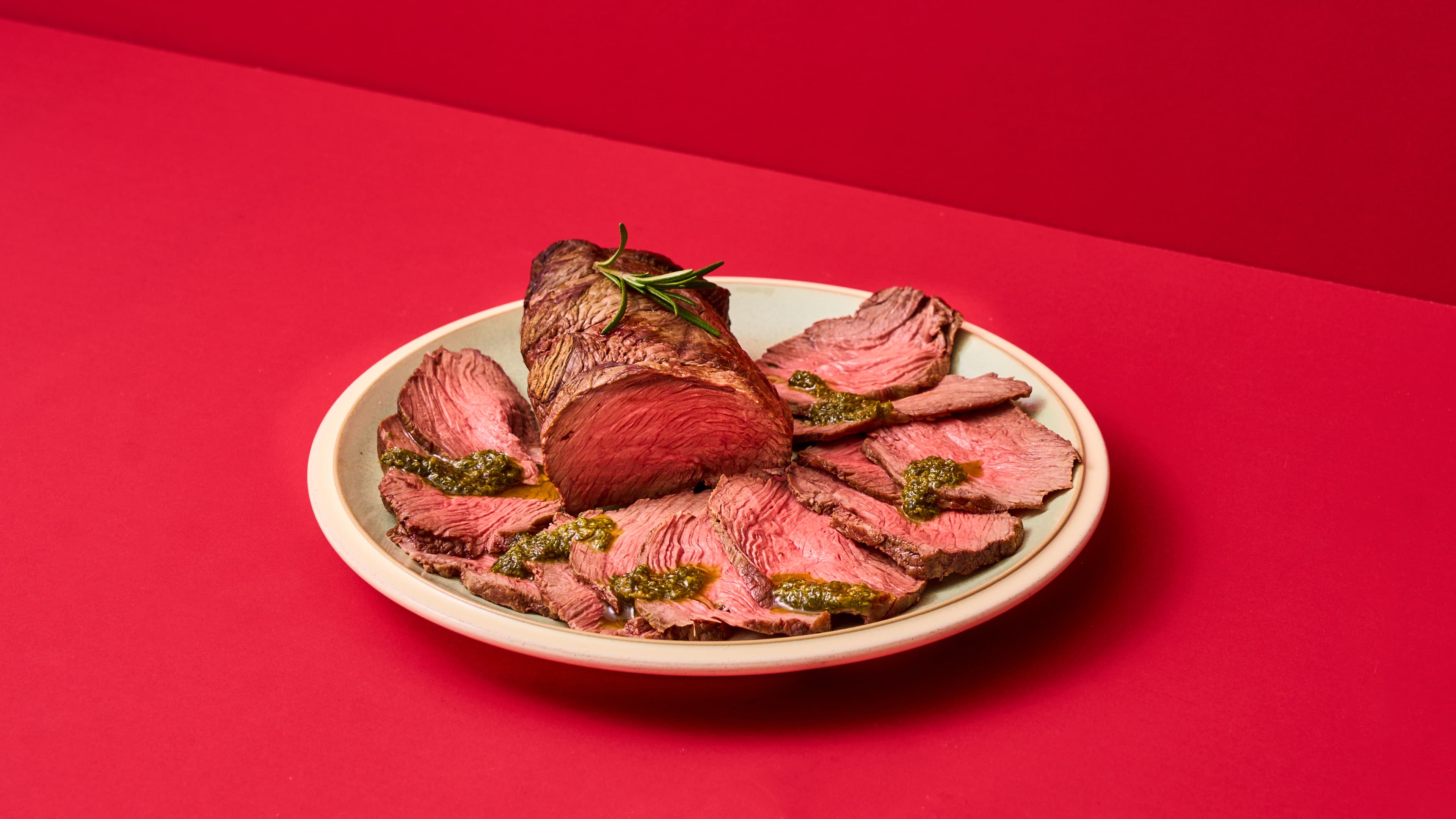 Polpa per roastbeef con rosmarino e salsa verde