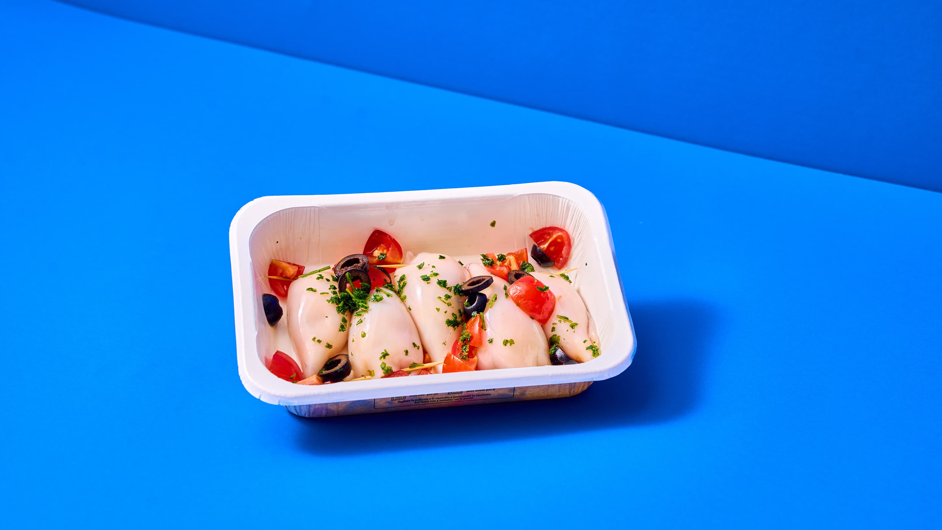 Calamaretti ripieni con purè di patate