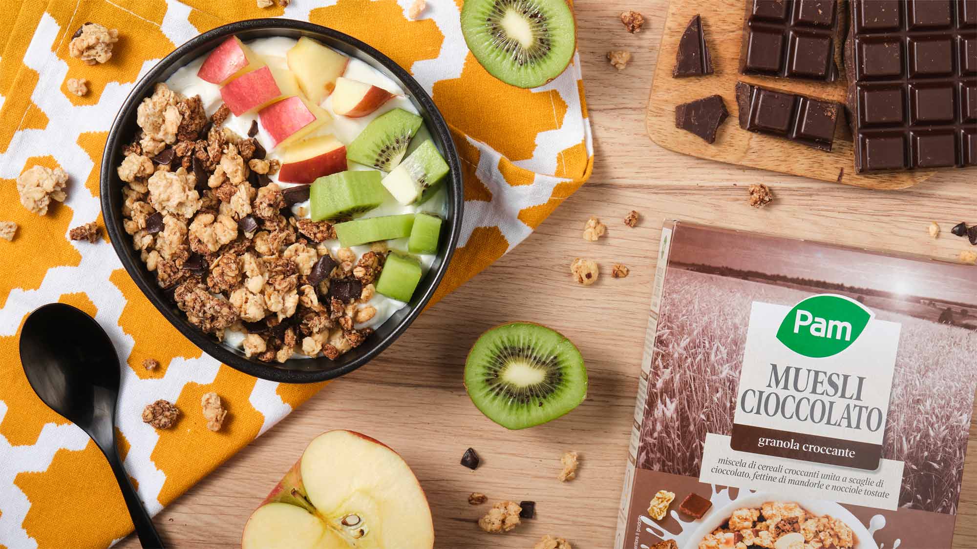 Bowl di yogurt e muesli