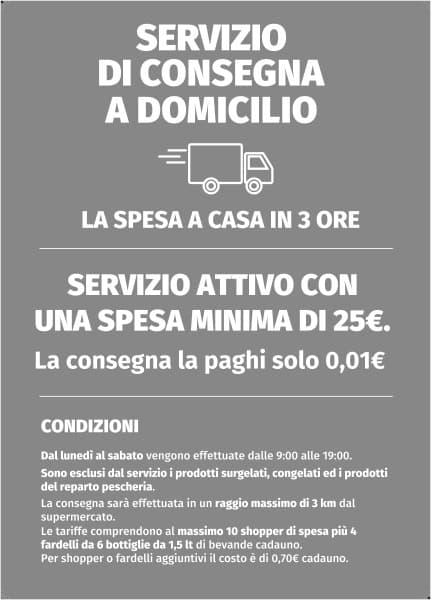 Volantino Consegna a domicilio 