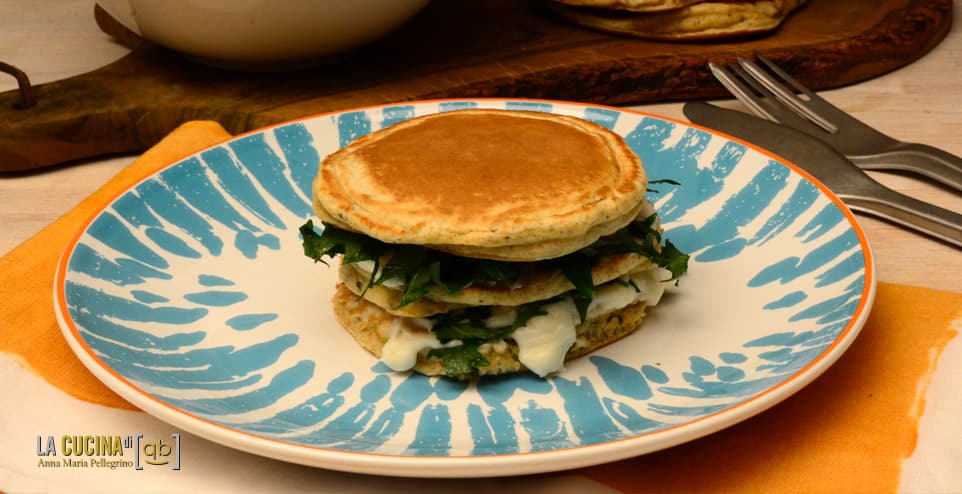 Frittatine integrali di rucola e stracchino