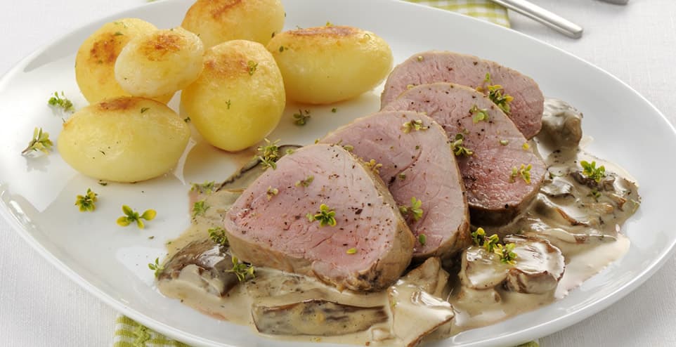 Filetto di maiale ai funghi