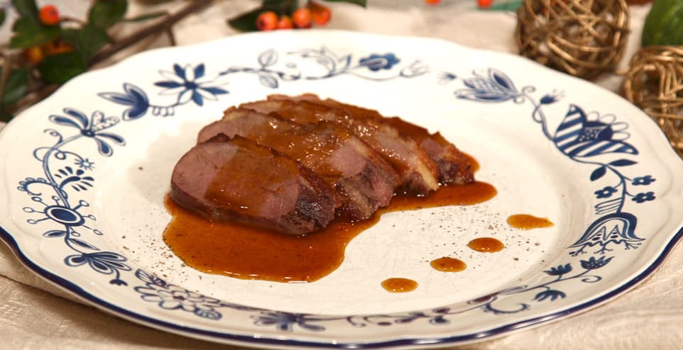 Petto d'anatra con paprika e miele