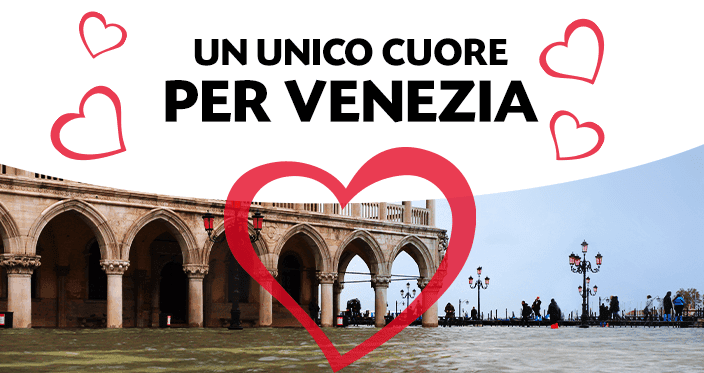 Un unico cuore per la città di Venezia