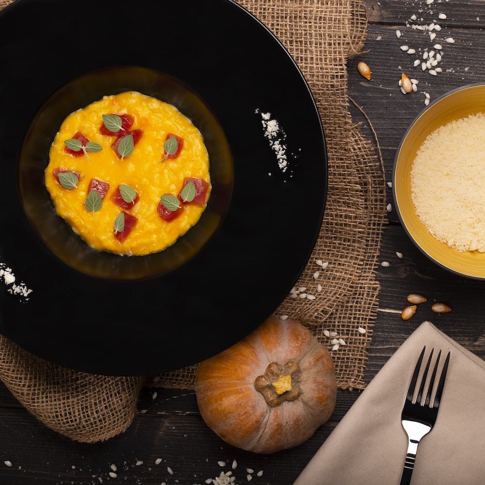 Risotto alla zucca con tonno