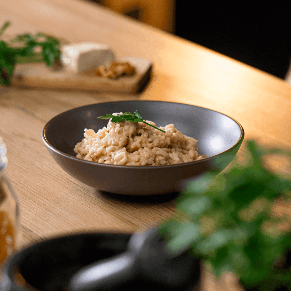 Risotto noci e stracchino 