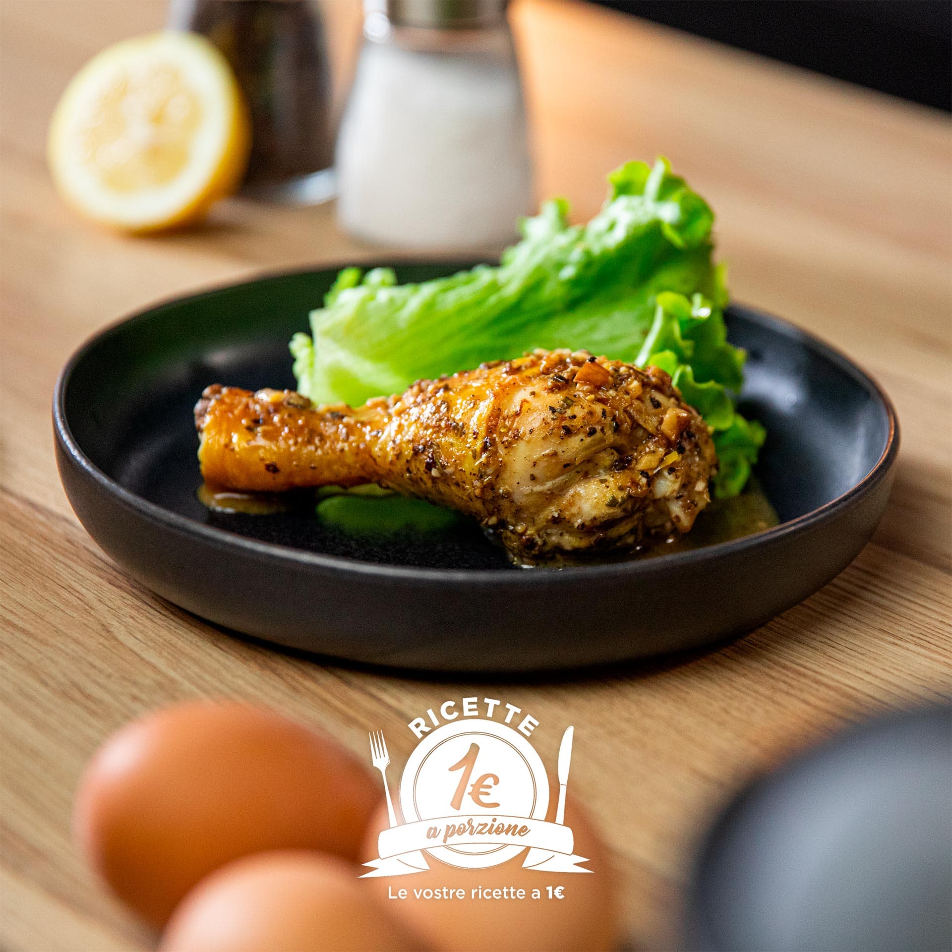 Fusi di pollo al limone