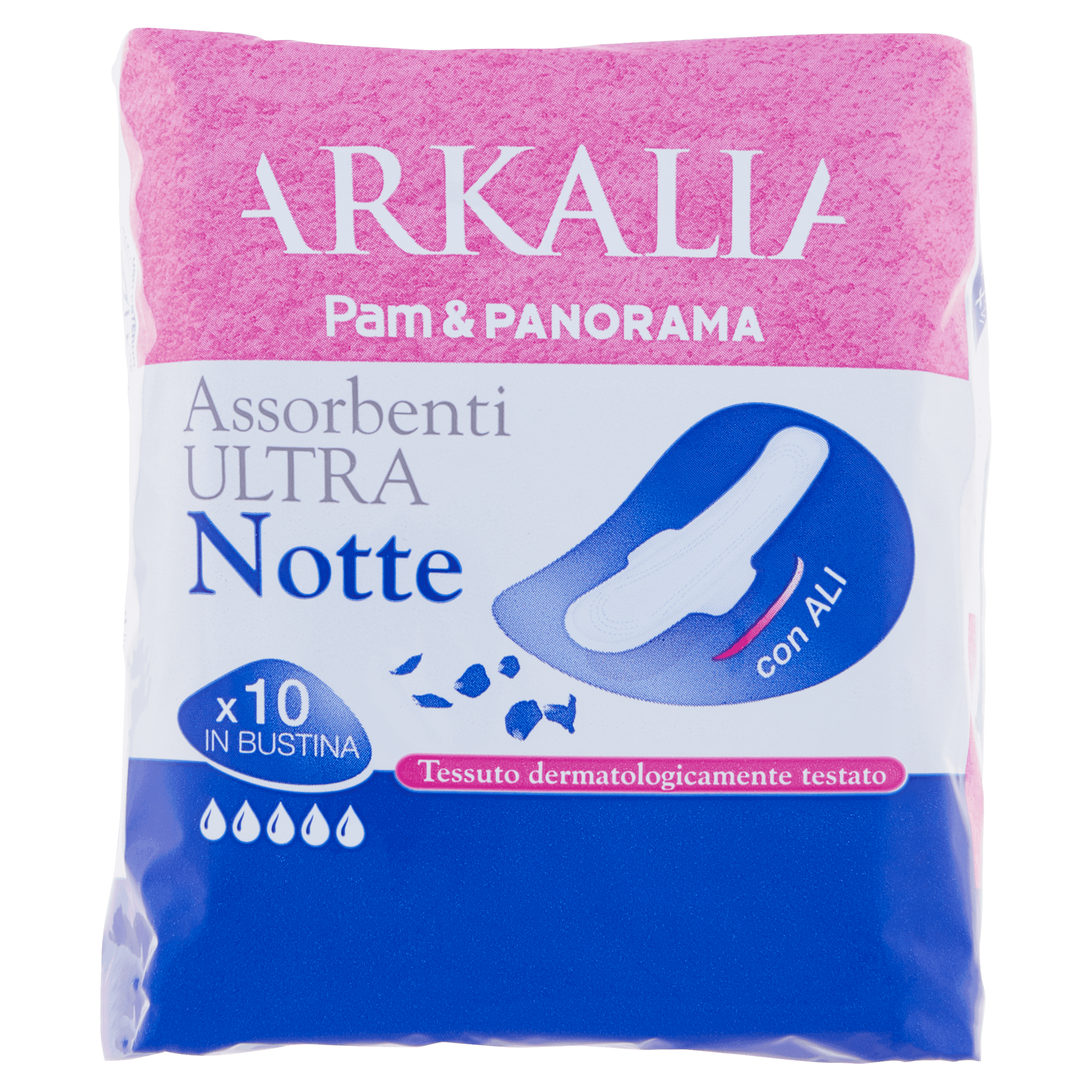 ARKALIA Assorbenti Ultra Notte con Ali in Bustina 10 pz