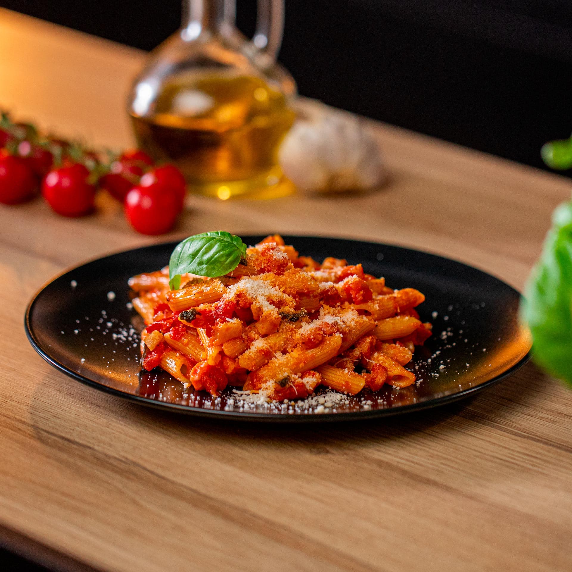 Pasta Pomodoro e Pancetta