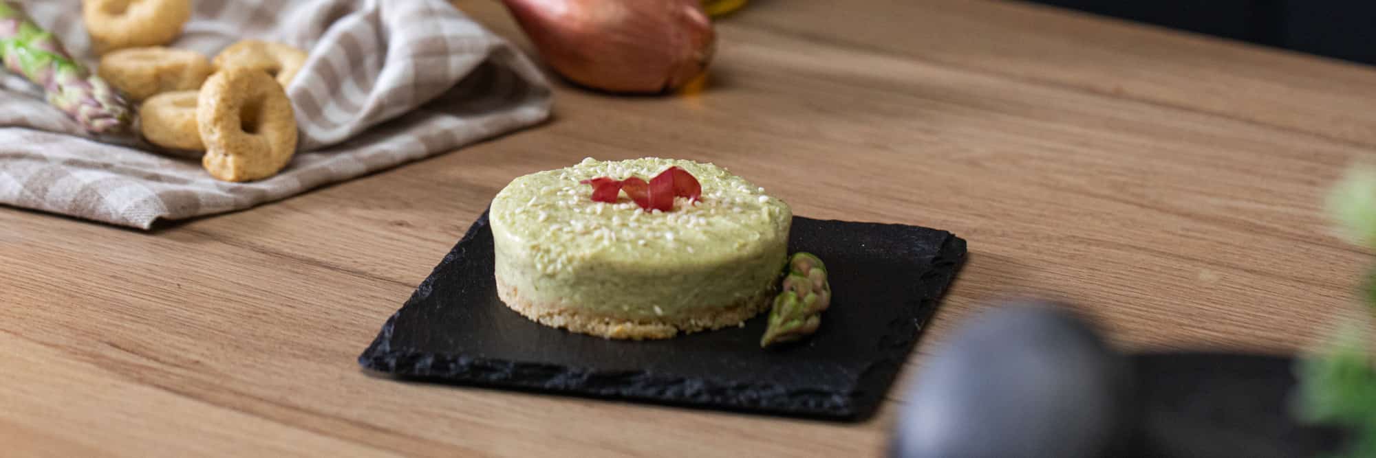 Cheescake agli asparagi