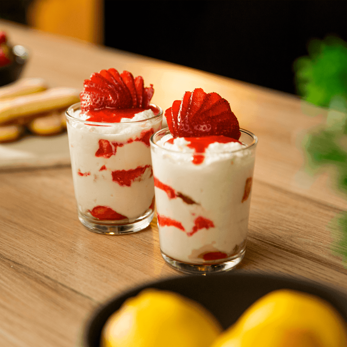 Tiramisù light alle fragole