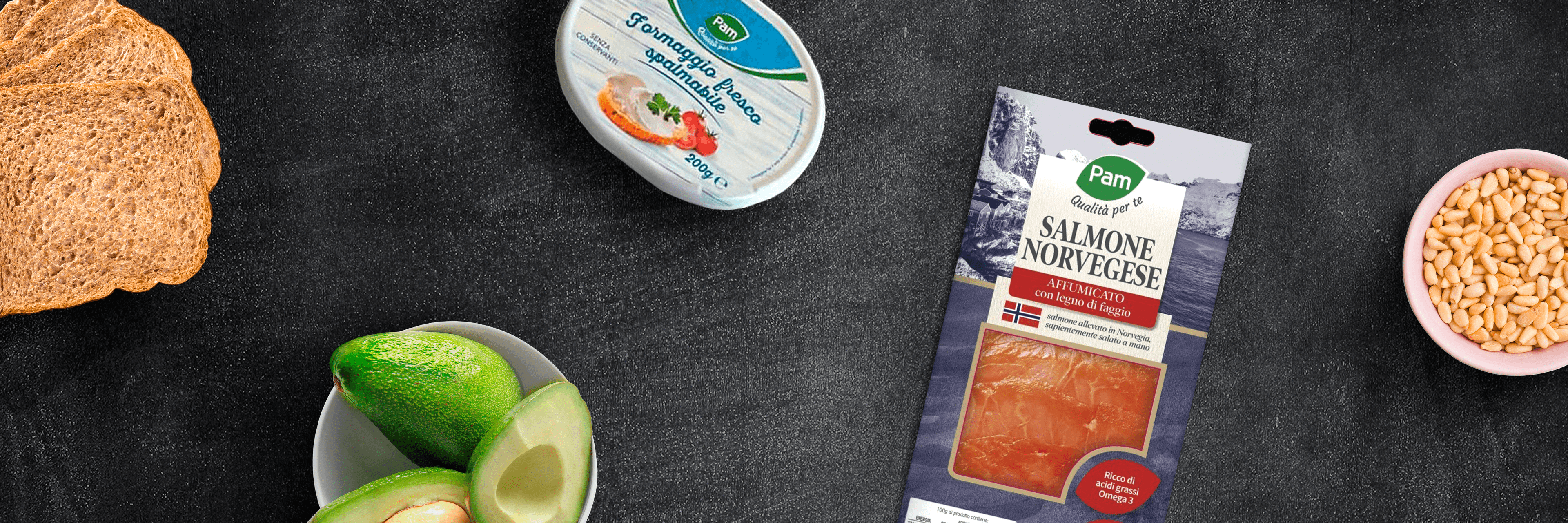 Toast salmone e formaggio cremoso per due