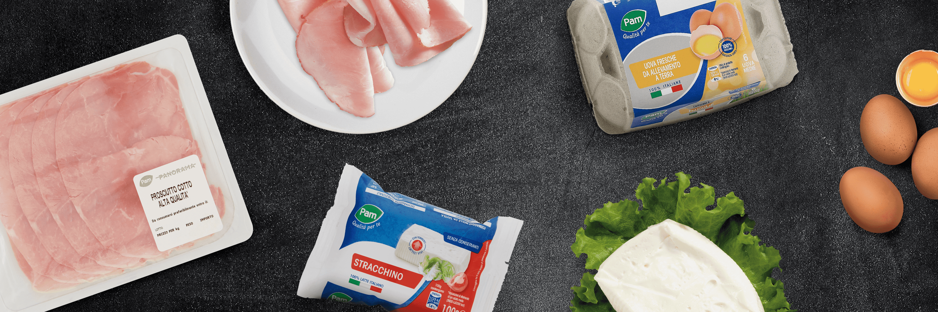 Omelette prosciutto e stracchino