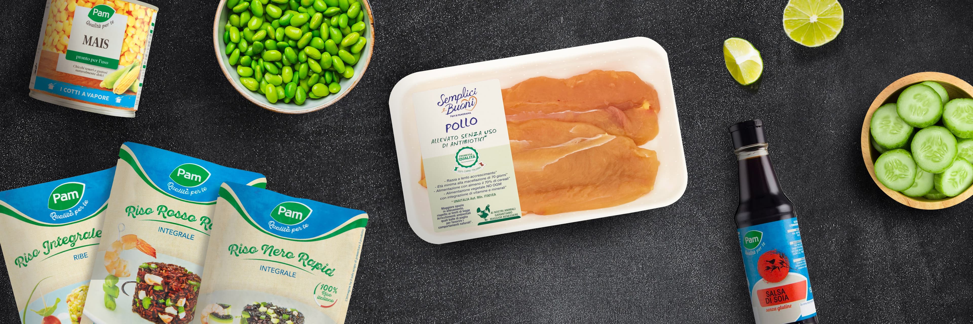 Poke bowl con petto di pollo e riso integrale 