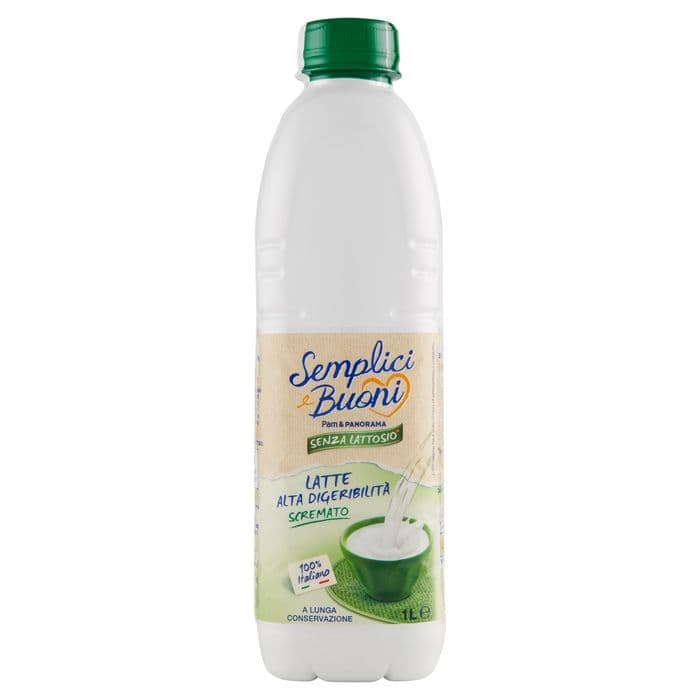 SEMPLICI E BUONI Senza Lattosio Latte microfiltrato Alta Digeribilità 1% di grassi 1 L