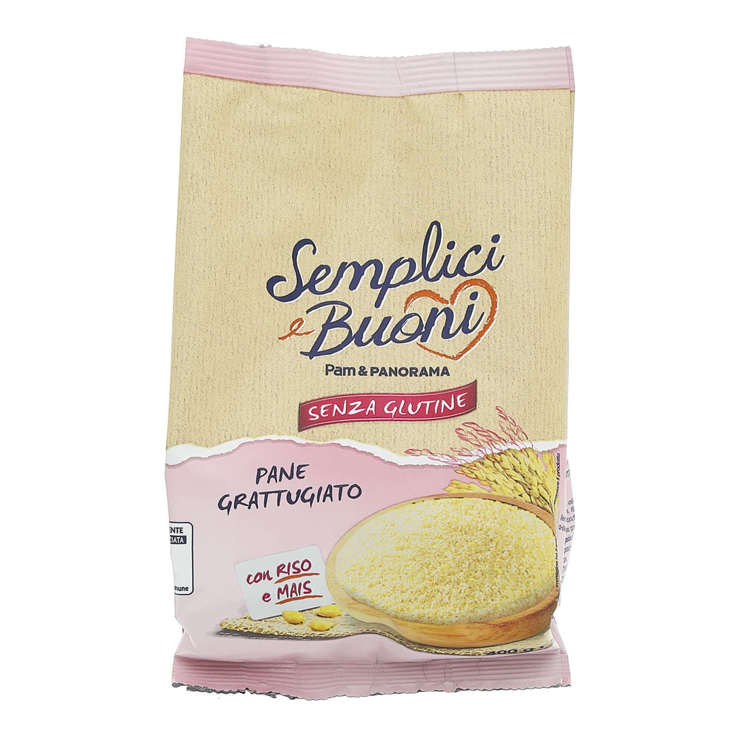 SEMPLICI E BUONI Senza Glutine Pane Grattugiato con Riso e Mais 400 g
