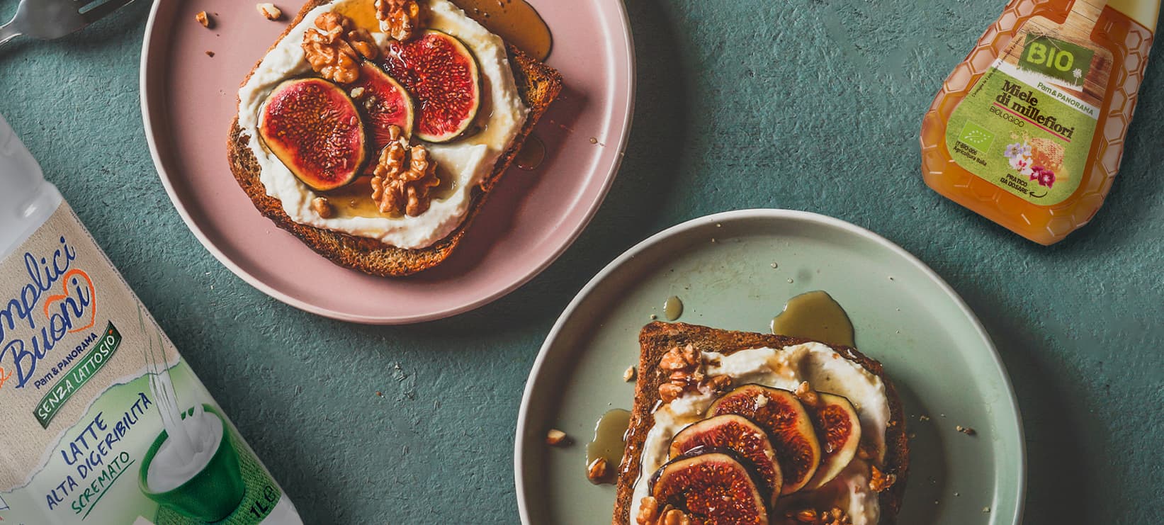 French Toast con Yogurt, Miele e Fichi