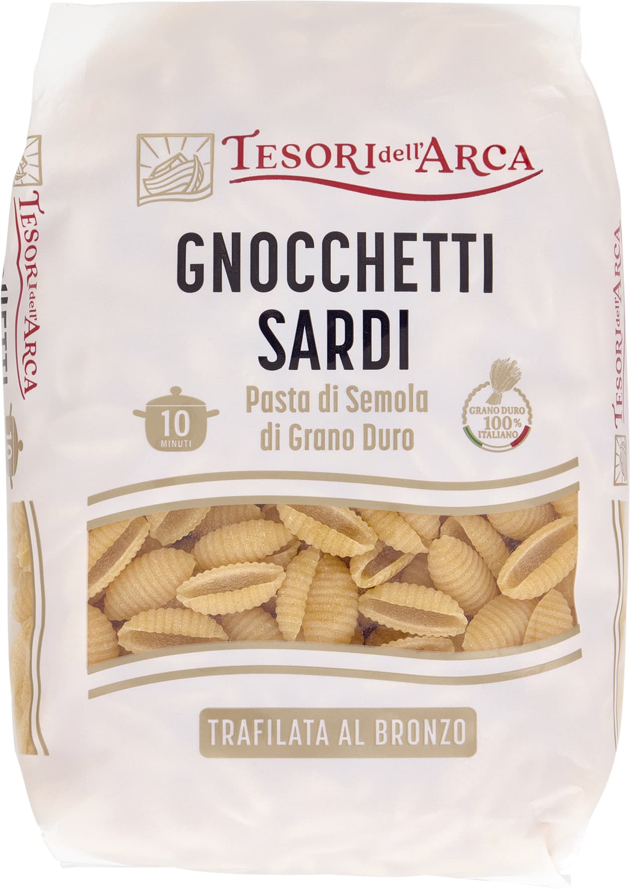 TESORI DELL'ARCA - PASTA DI SEMOLA 100% ITALIANO GNOCCHETTI SARDI TRAFILATA BRONZO