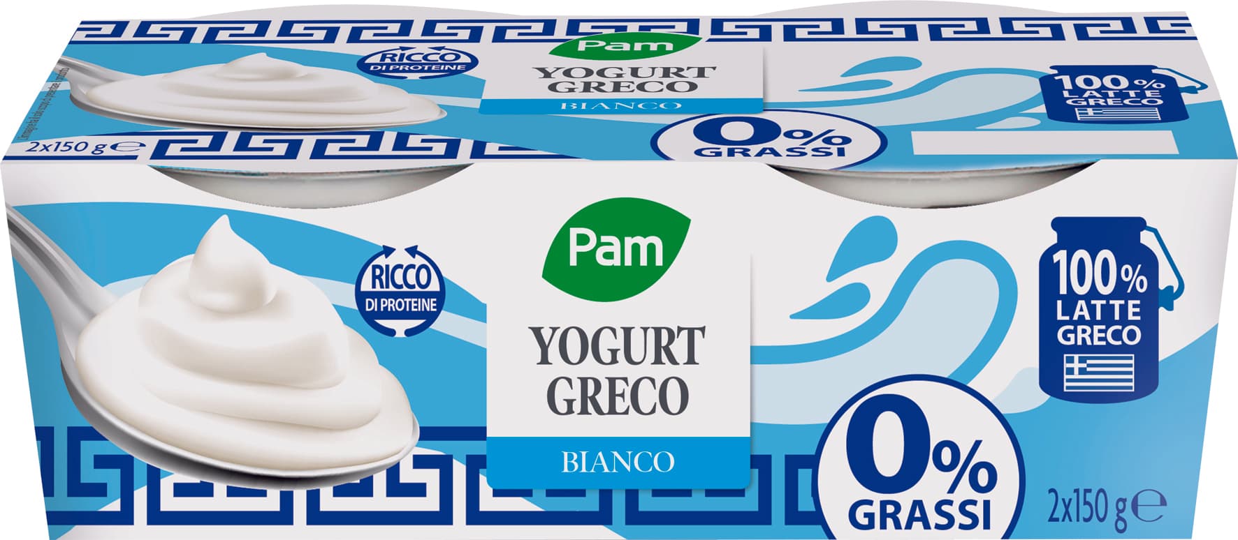 Yogurt greco 0% grassi Pam