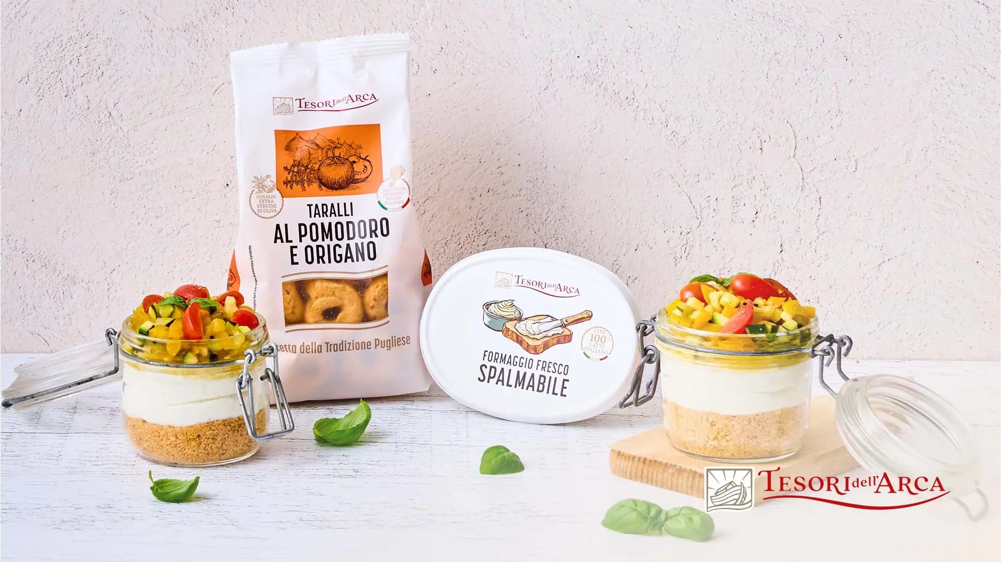 Mini cheesecake salate all'ortolana