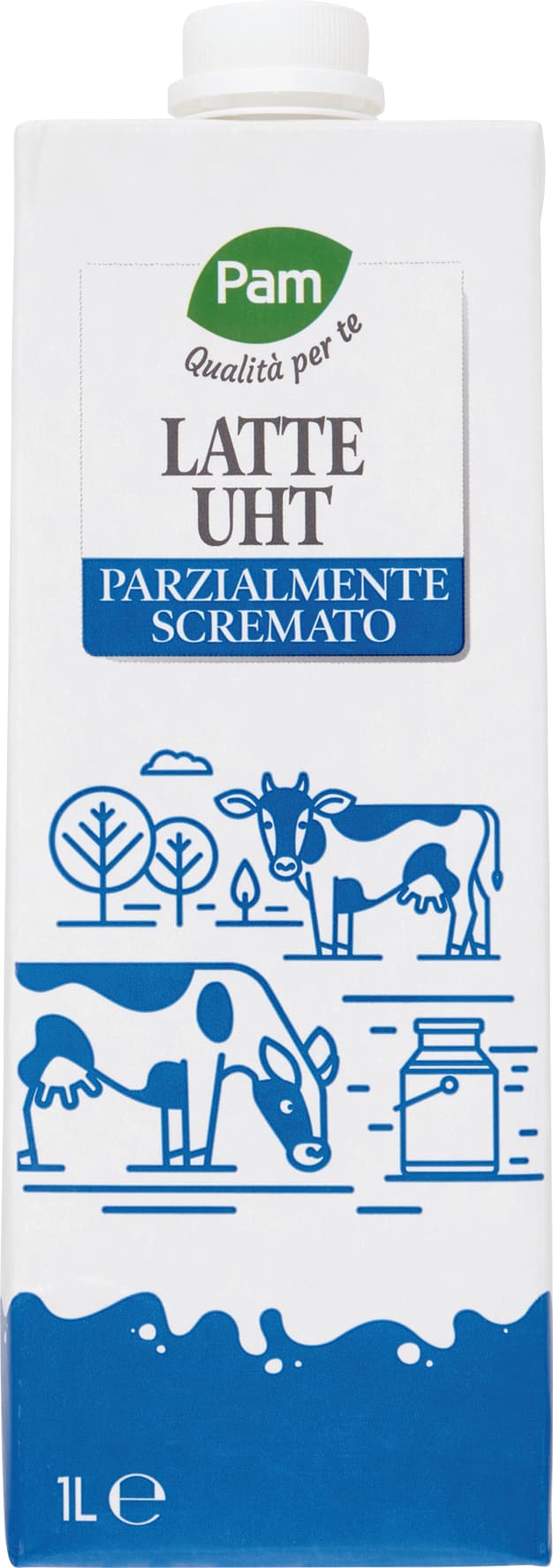 Latte parzialmente scremato UHT Pam