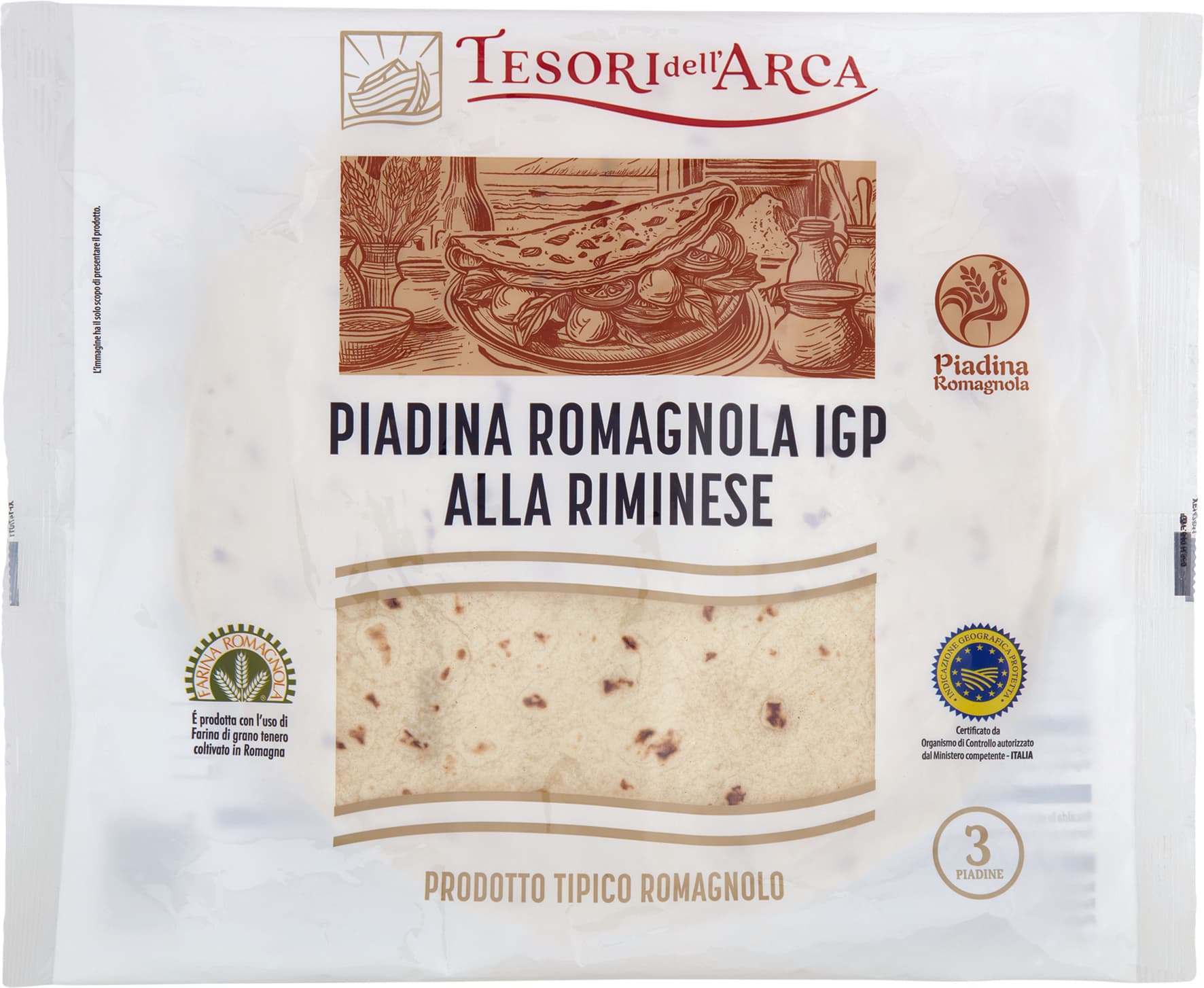 Piadine romagnole Igp Tesori dell’Arca