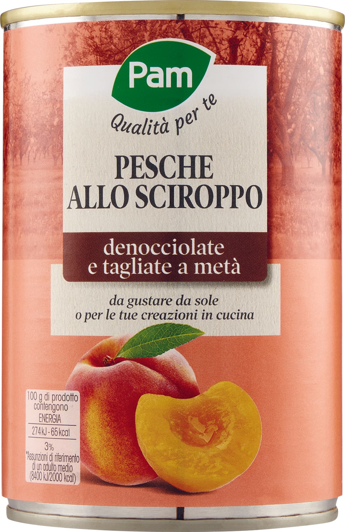 Mezze pesche sciroppate Pam