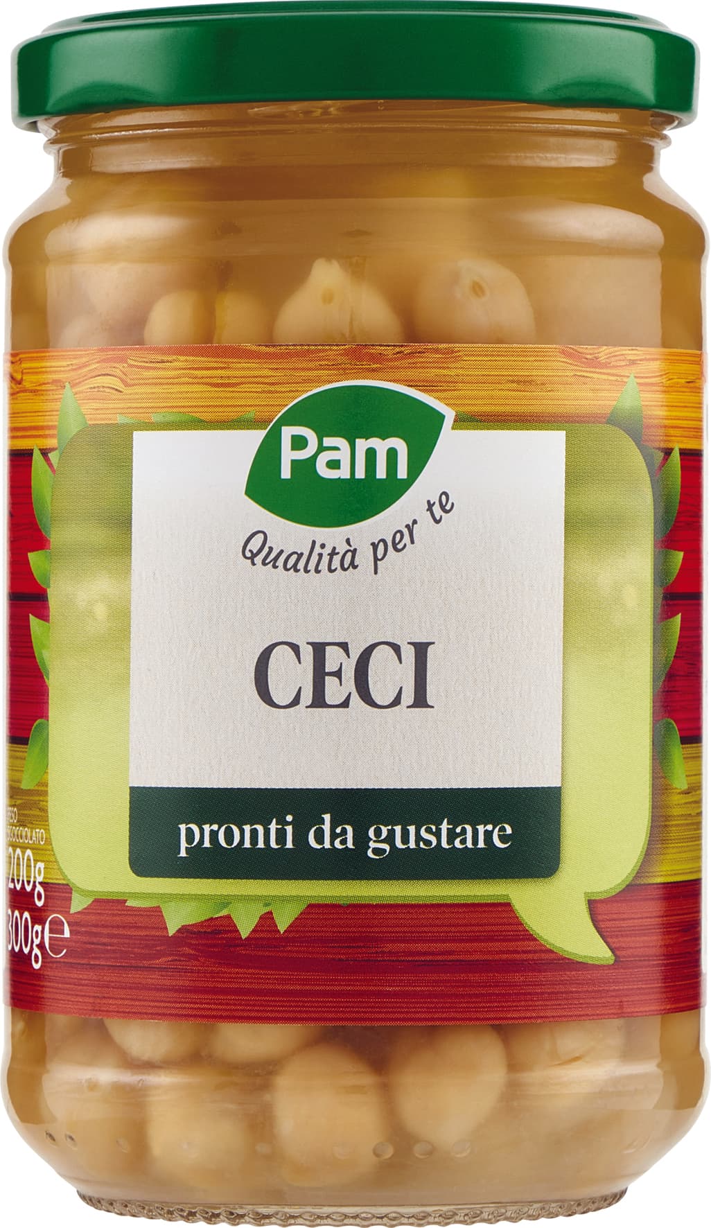 Ceci in vetro Pam