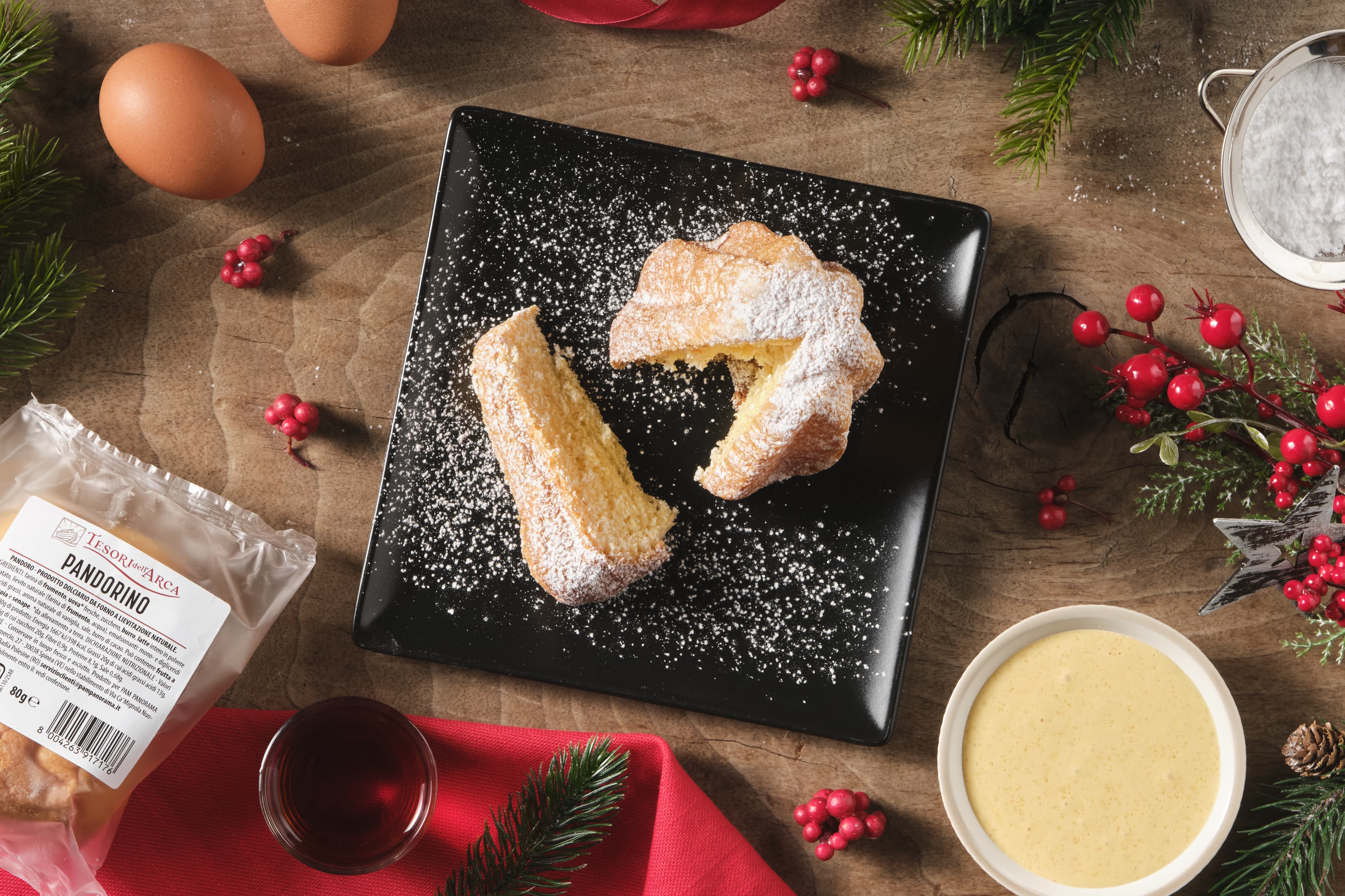 Pandorino con zabaione