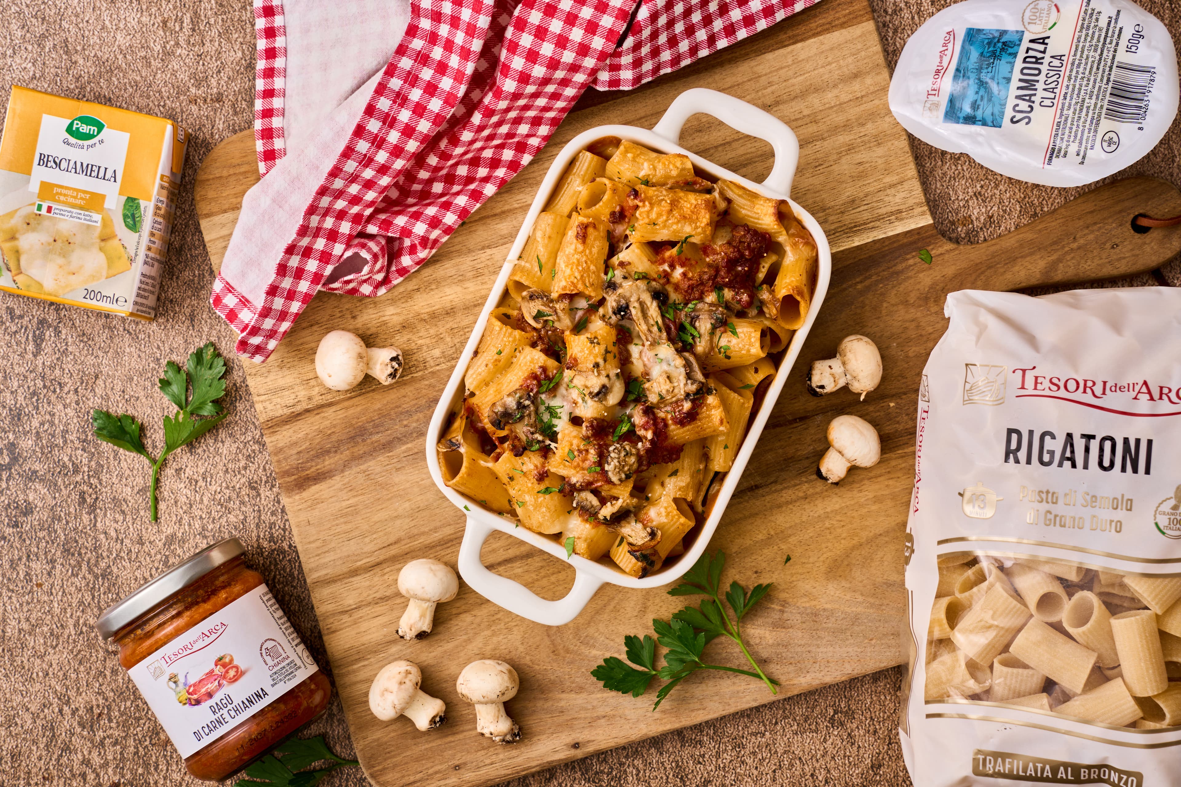 Rigatoni gratinati al forno