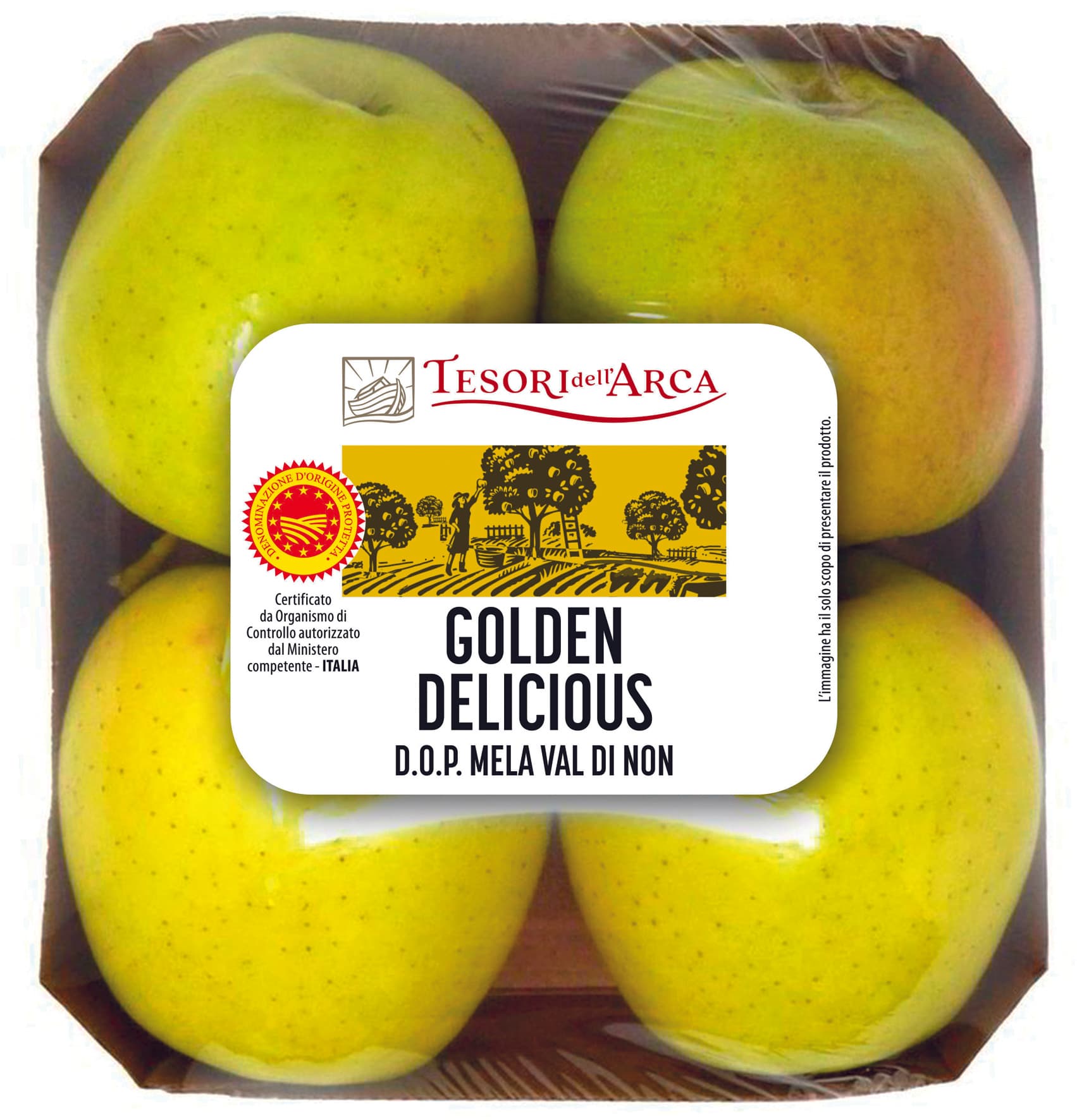 Mele golden tesori dell'arca vassoio 650g